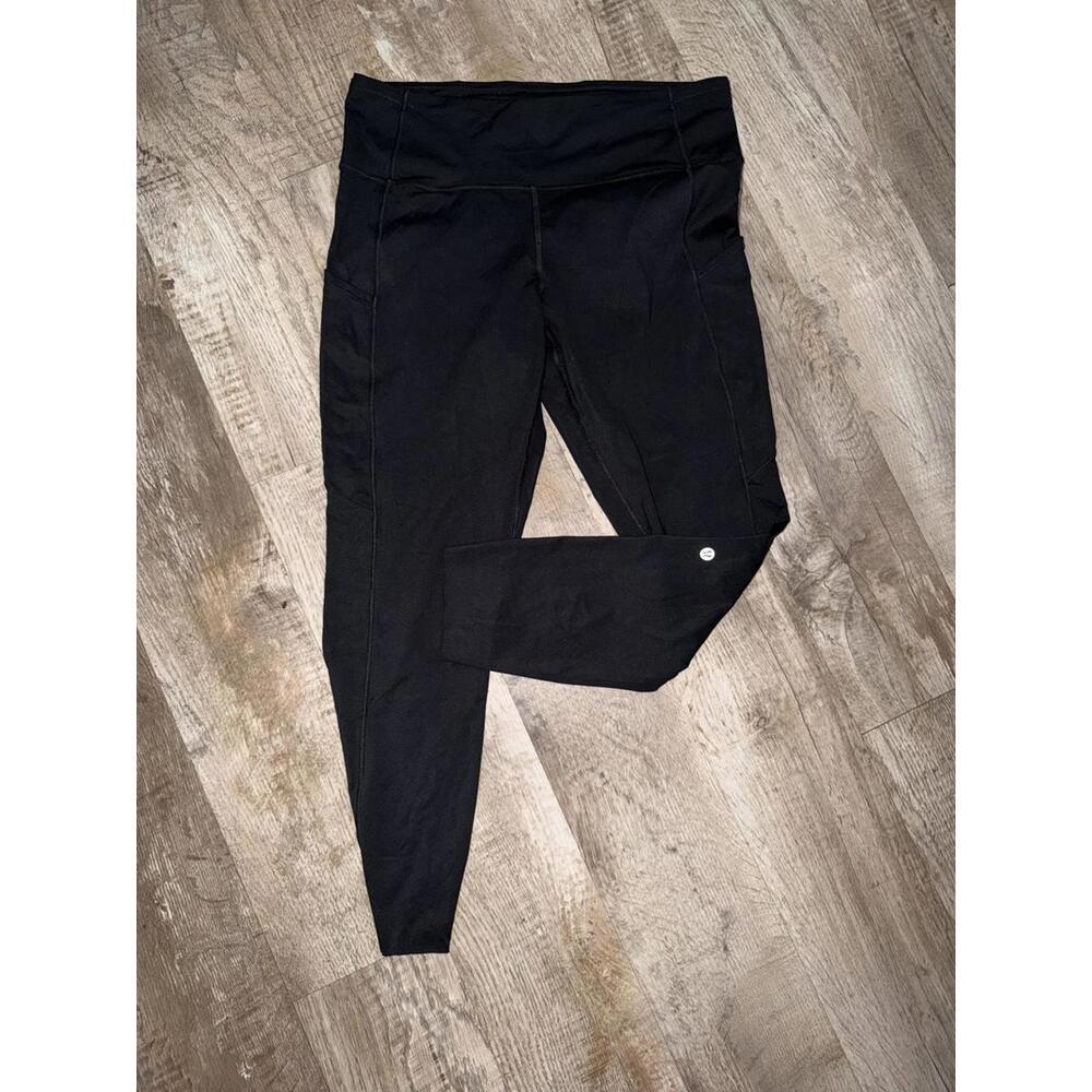 Lululemon 🍋 Size 12 Black Leggings with Side Pockets